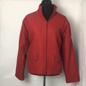 Southern lady red quilted jacket XL